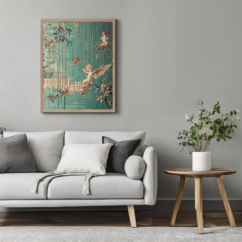 Posterizer 1 pcs-whimsical enchanted scene-fairies in nature 4-Collectibles & Fine Art-Fantasy & Fiction Art-Decor for Home & Office- unframed wal...